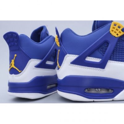 Nike Air Jordan 4 Curry Warriors Beyaz / Turuncu / Mavi Basketbol Ayakkabısı Türkiye - QLPC295E